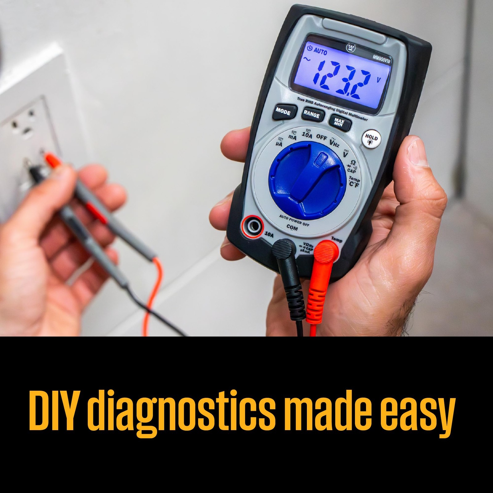 Auto-Ranging Digital Multimeter Professional Volt Tester 6000 Counts