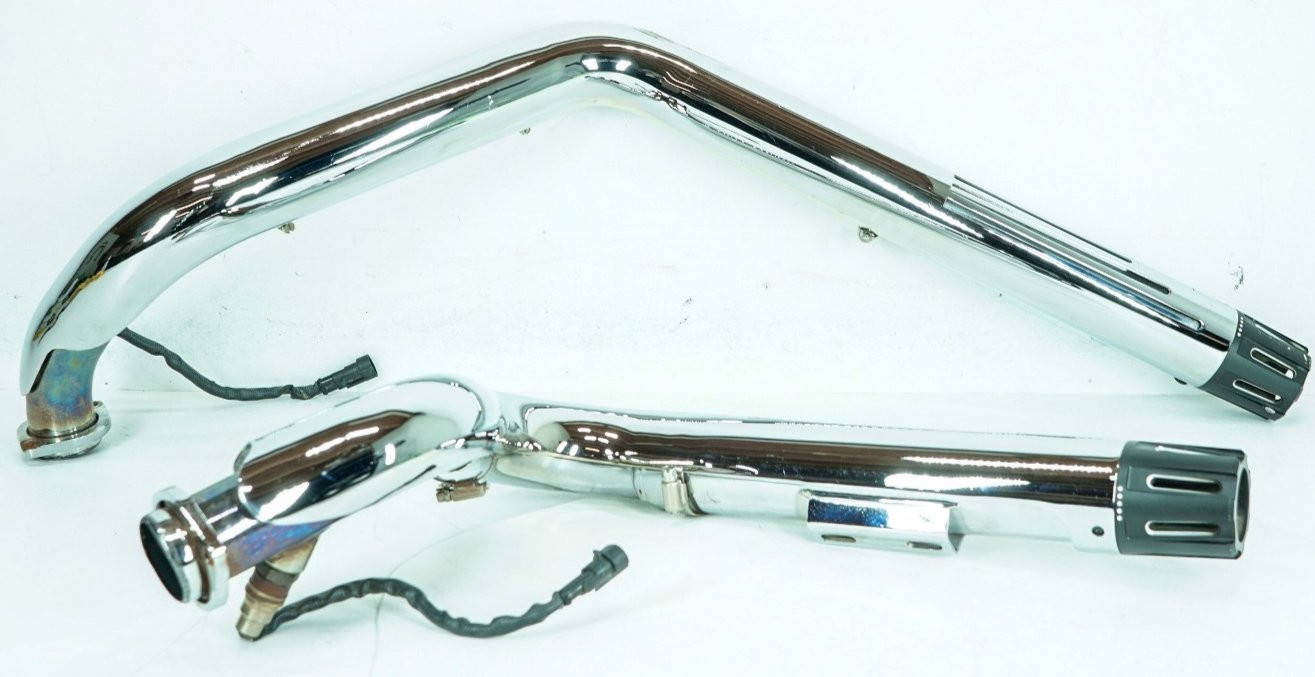 11 Harley Sportster Super XL883L OEM Exhaust Header Pipe Mufflers SCRATCHED 1390