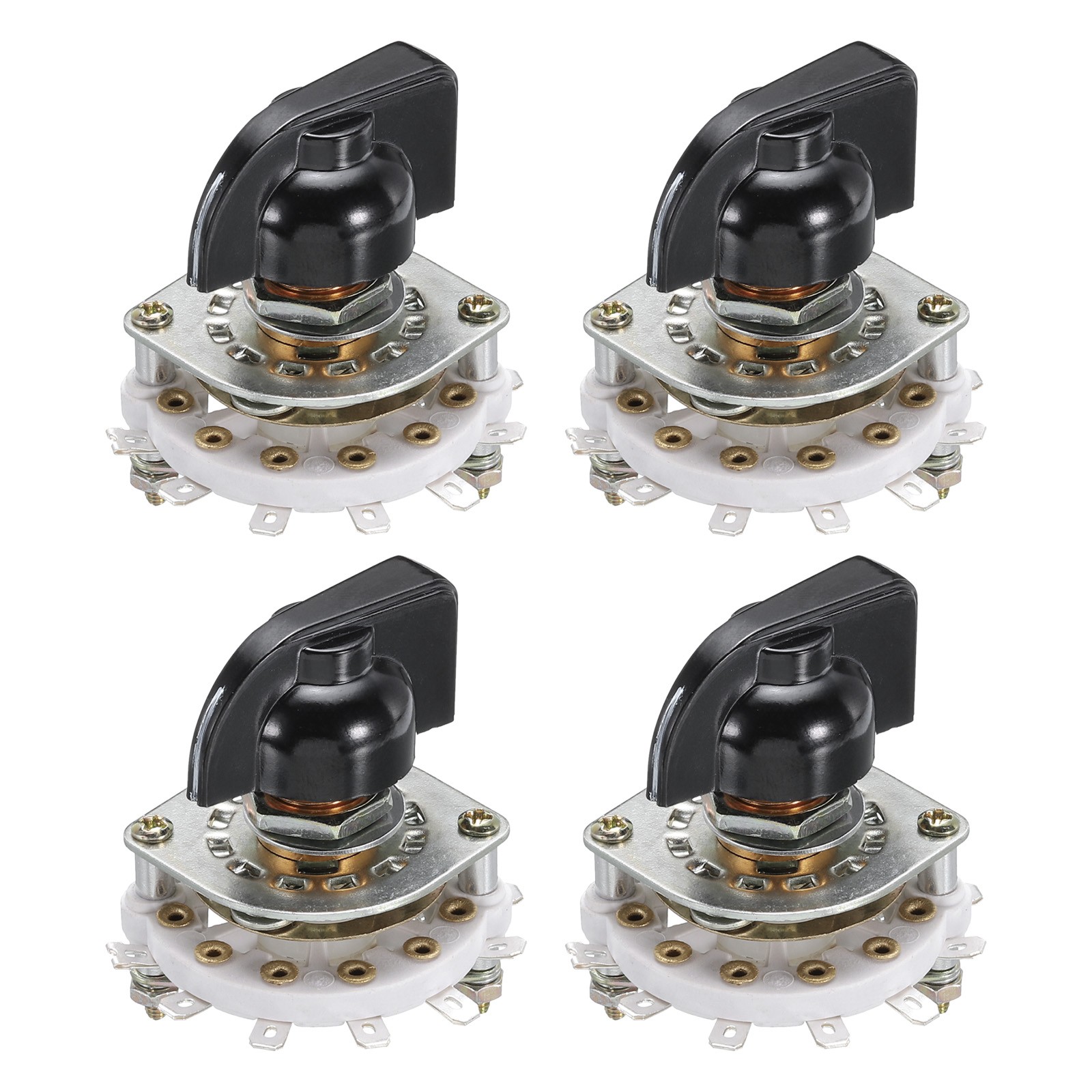 4 Pcs 1 Pole 6 Position Band Selector 1 Deck for TV Radio Home Machine