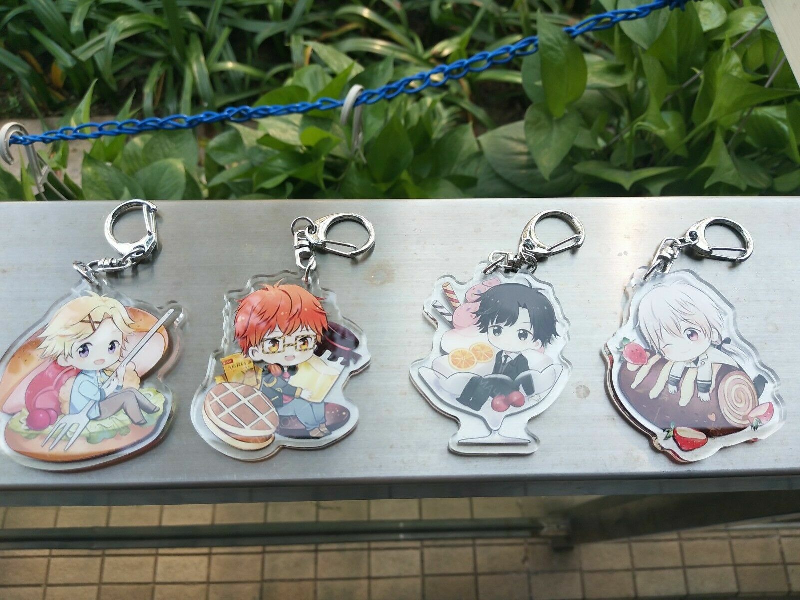 Mystic Messenger 707 Zen jumin yoosung Acrylic Keychain Keyring