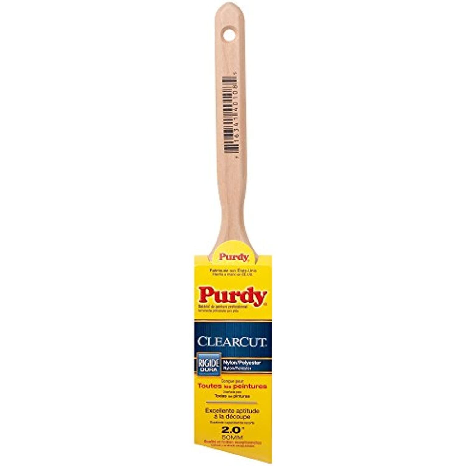 Purdy 144152120 Clearcut Series Glide Angular Trim Paint Brush, 2 inch