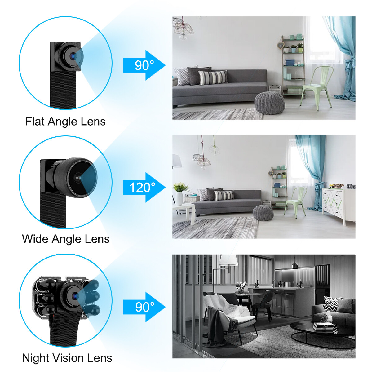 HD 1080P Mini Wifi Camera DIY Pinhole Security Motion Detection DVR 2000mAh 32G