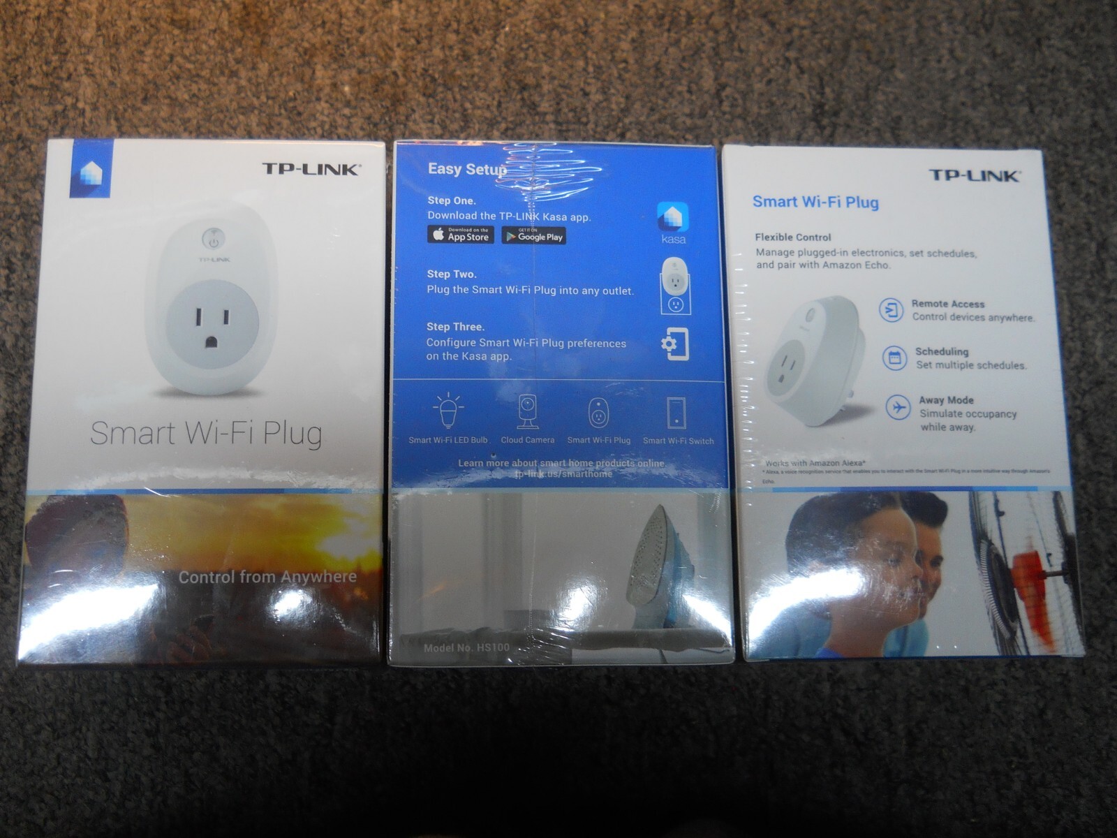 TP-Link HS100 Wi-Fi Smart Plug LOT of THREE