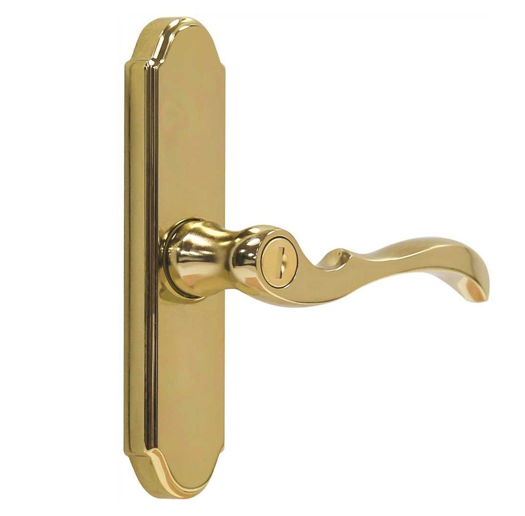 Genuine Larson Mortise Latch M2 Bright Brass Gold Zinc Bright Brass