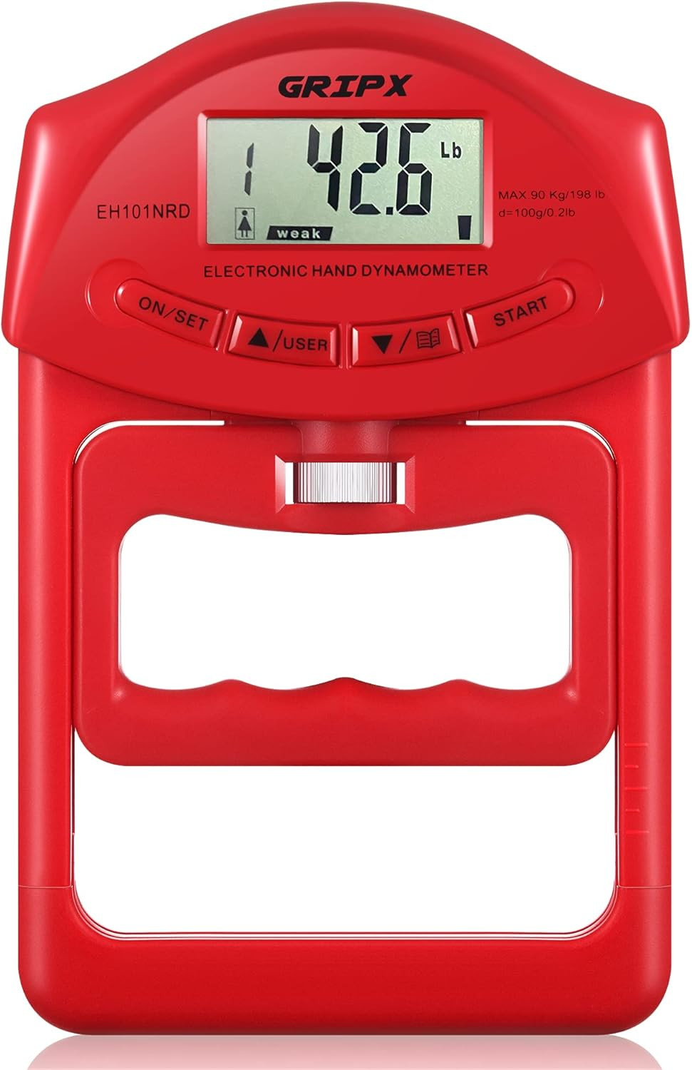 Digital Hand Dynamometer Grip Strength Measurement Meter Auto Capturing Electron