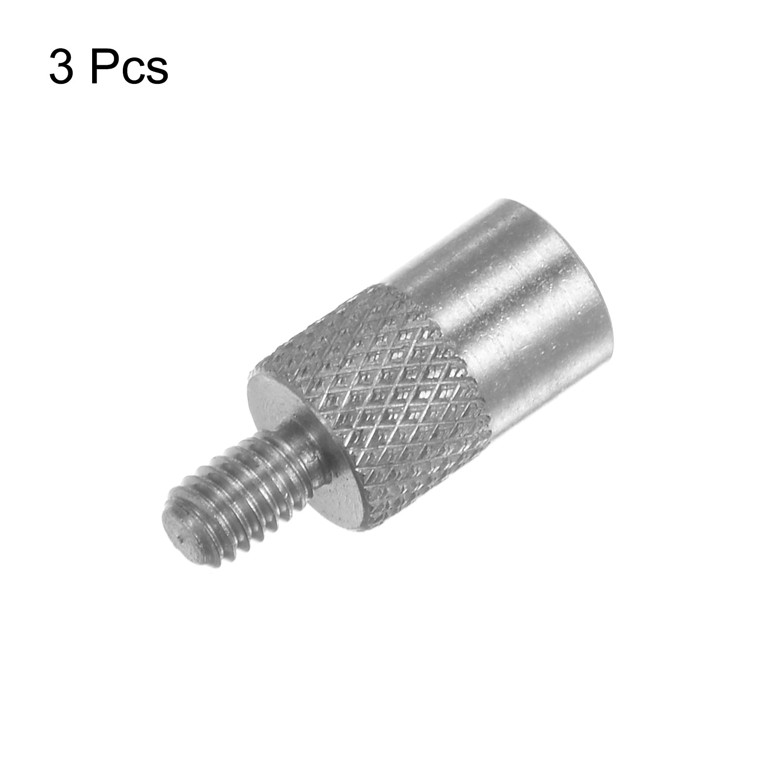 3pcs Flat Contact Points 5mm Dia 8mm Length M2.5 Thread 303 Stainless Steel