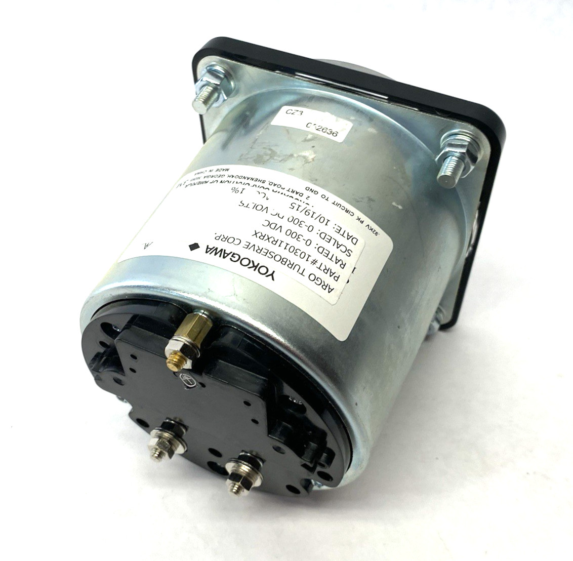 Yokogawa 103011RXRX Panel Meter 0-300VDC NEEDS NEW FRONT PLASTIC SHIELD/FACE