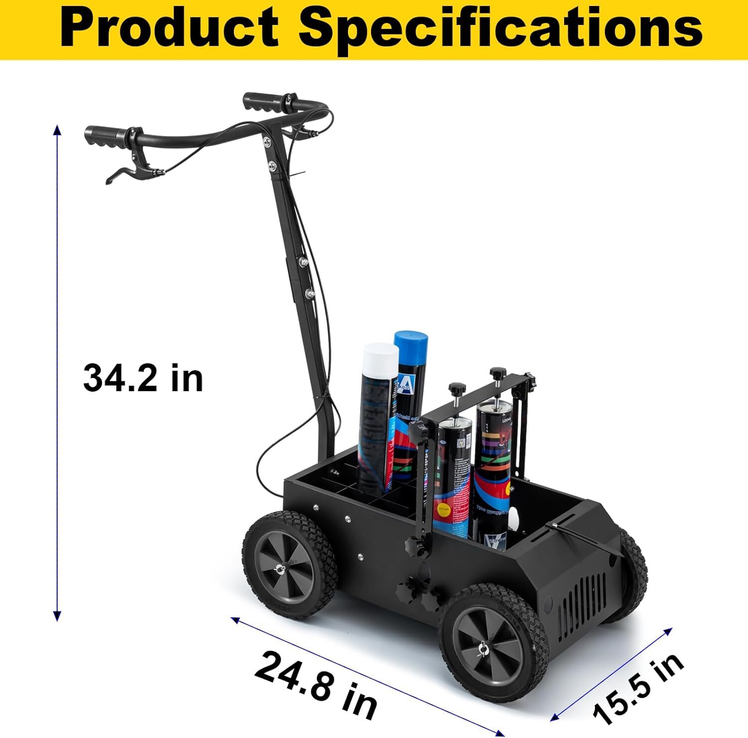 Heavy Duty Striping Line Marking Machine, Parking Lot Striping Machine, Work wit
