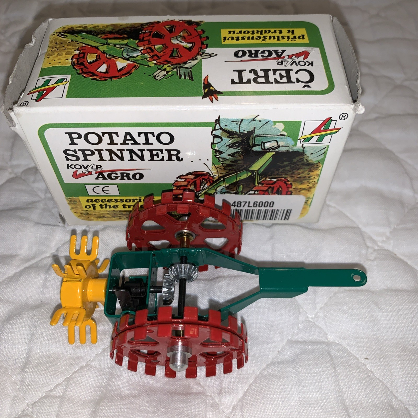 Vintage Kovap Agro Tractor Potato Spinner 0399 Made InCzech Republic Collectible