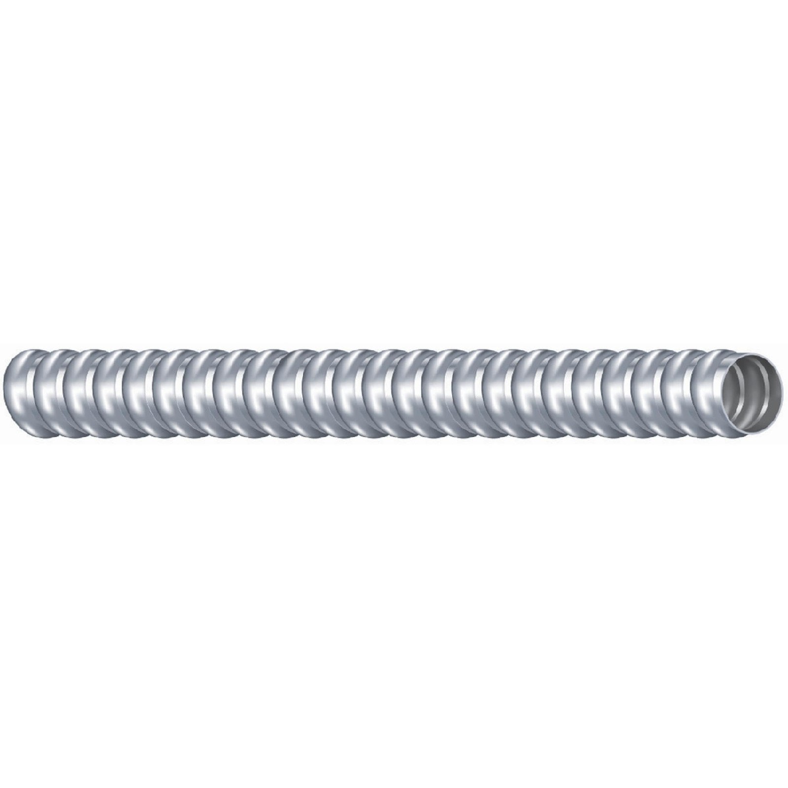 55082021 3/8 in. x 25 ft. Flex Alum Conduit; Silver