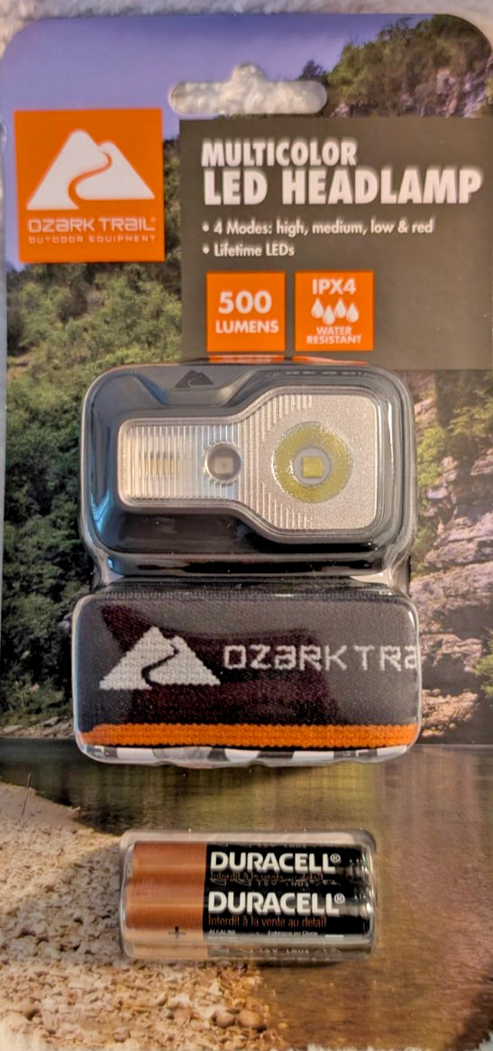 Ozark Trail 500 Lumens Multicolor Led Headlamp Water Resistant 4 Modes