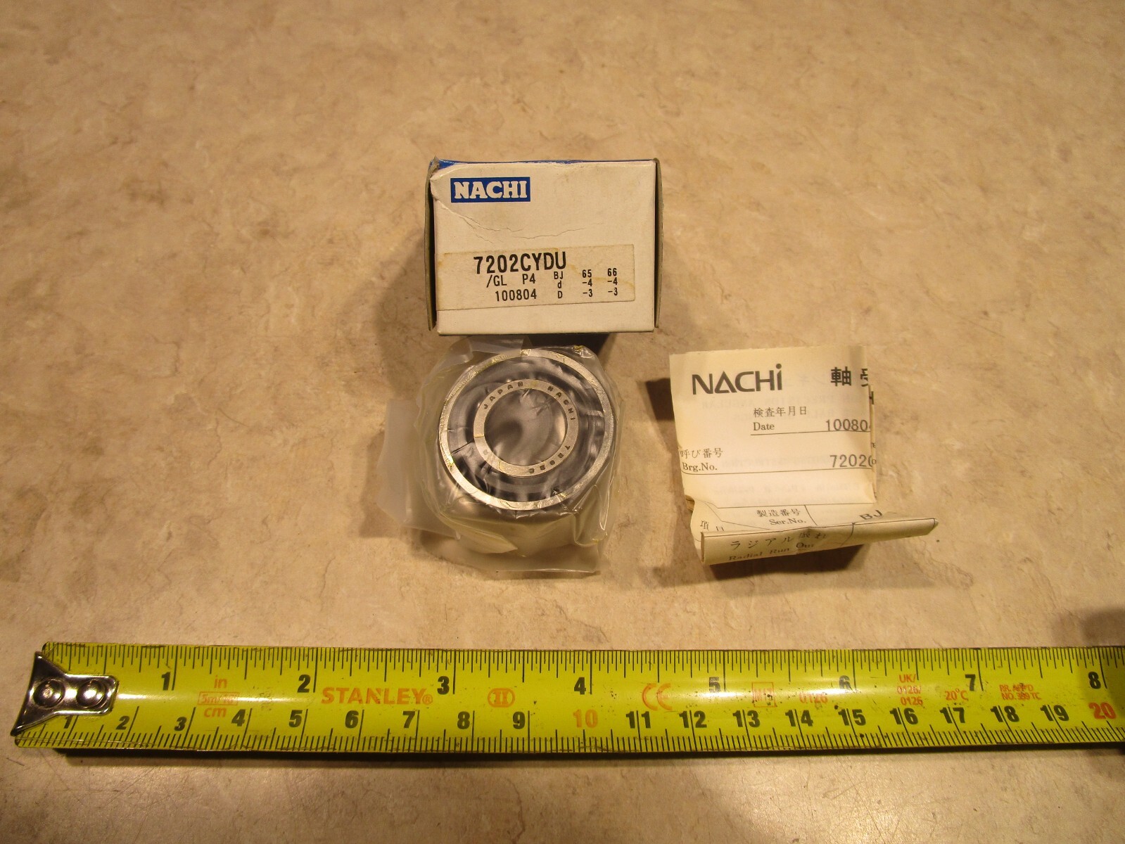NACHI 7202CYDU/GL ANGULAR CONTACT BEARING, P0291