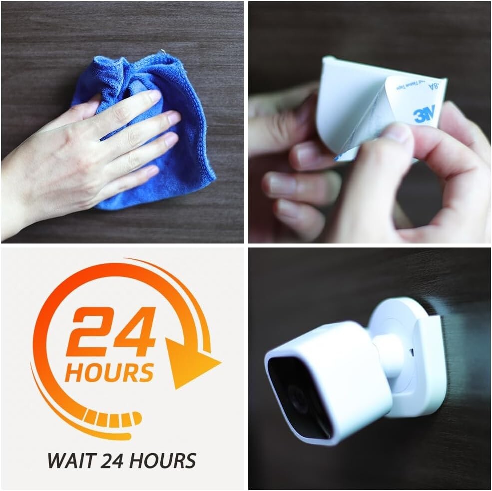 2 Blink Mini Camera Adhesive Wall Mounts Bracket Strong Adhesive Durable Mounts