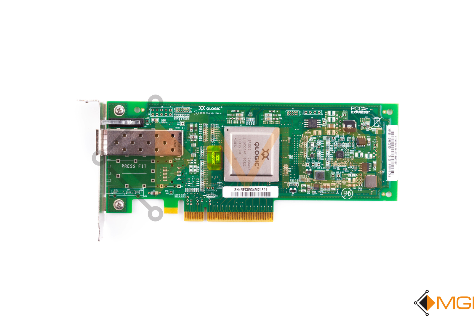 IBM QLE2560-IBMX 8Gbps DUAL PORT FIBRE CHANNEL ADAPTER LOW PROFILE 42D0503