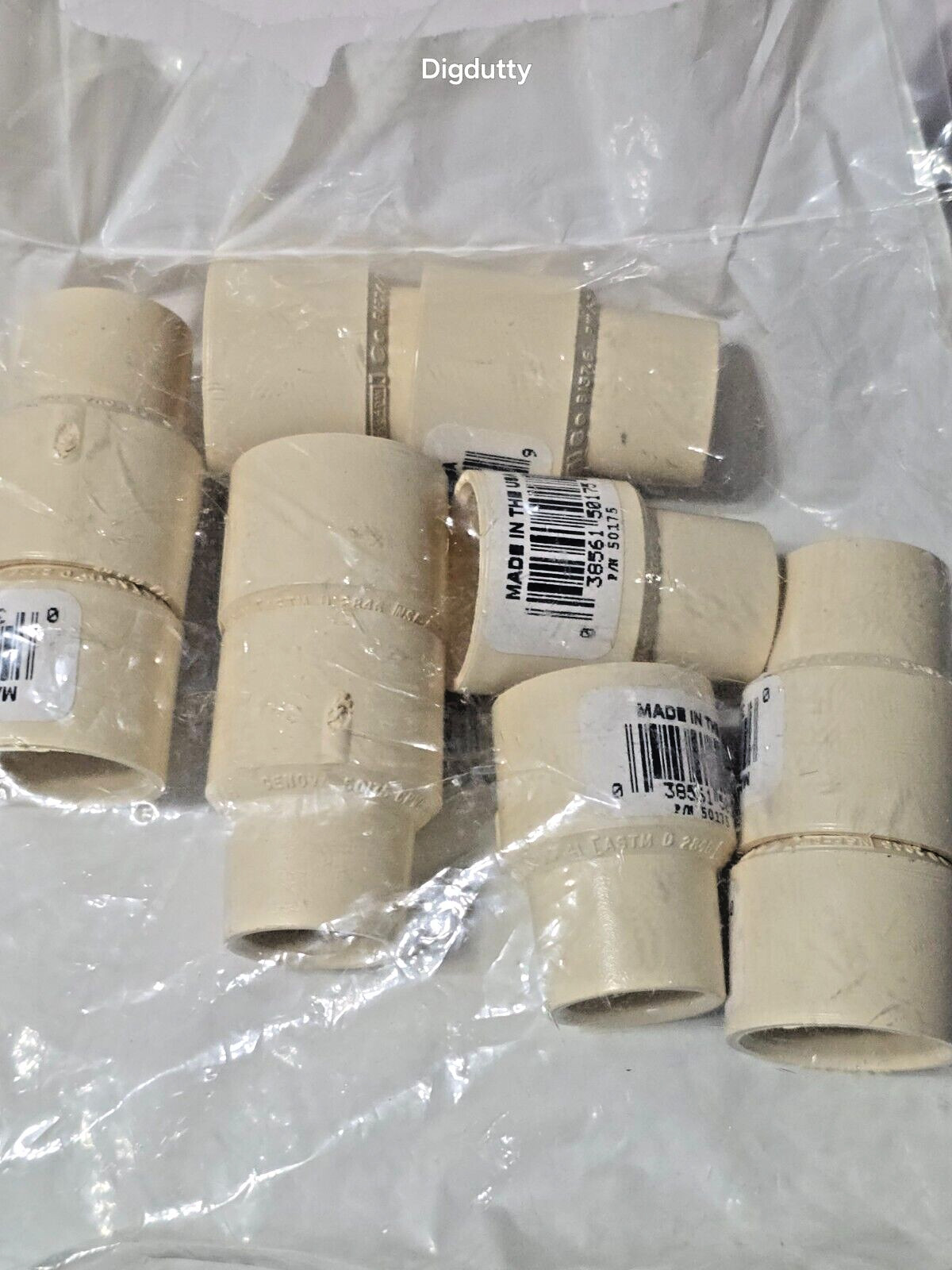 10Pcs - Genova 50175:  3/4" x 1/2" CPVC Tube Reducing Coupling