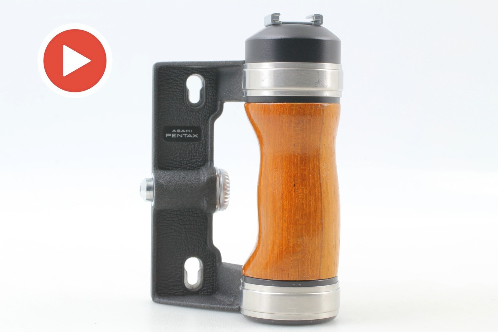 [Near Mint] Pentax Wood Hand Grip For 6x7 67 67II film Camera Body From Japan