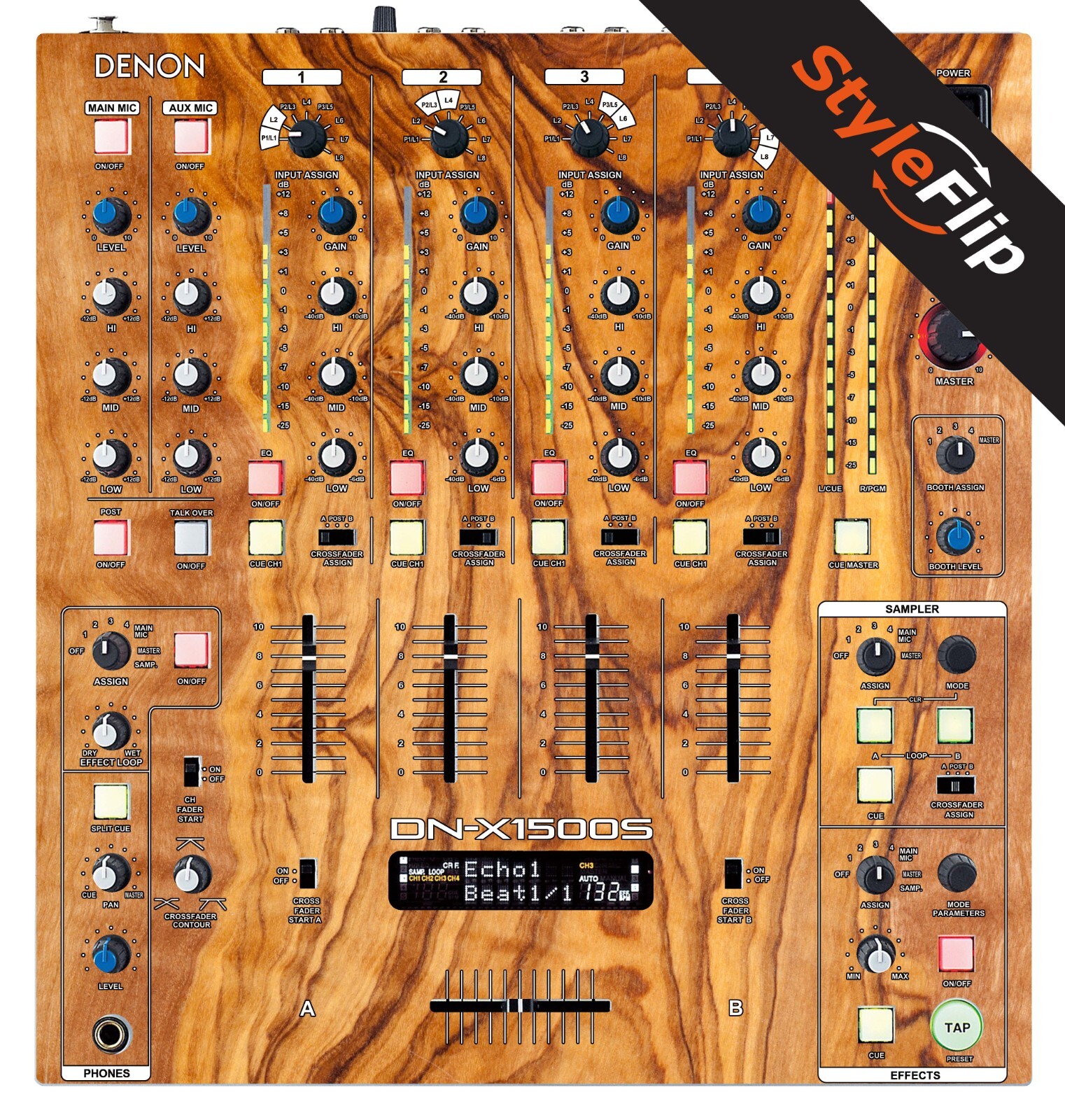 Denon X1500S/X1500 Skin | Wood 6 | Protective Decal | StyleFlip Skins