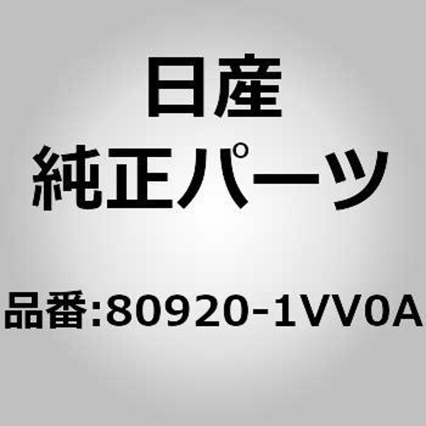 OEM NISSAN 809201VV0A GARNISH-FRONT DOOR RH 80920-1VV0A