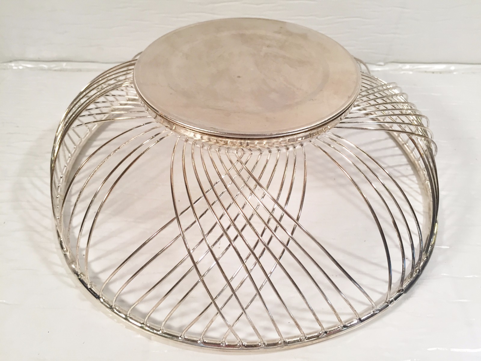 Tempest Silver Plated Wire Basket