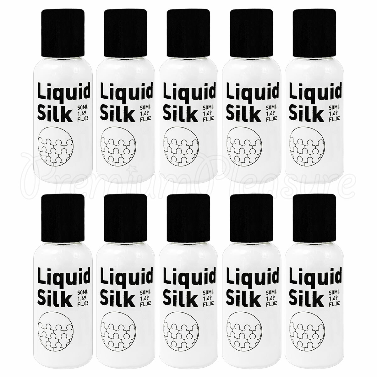 10 Pack x Liquid Silk lubricant Water based Bodywise Luxury lube 50ml / 1.69oz