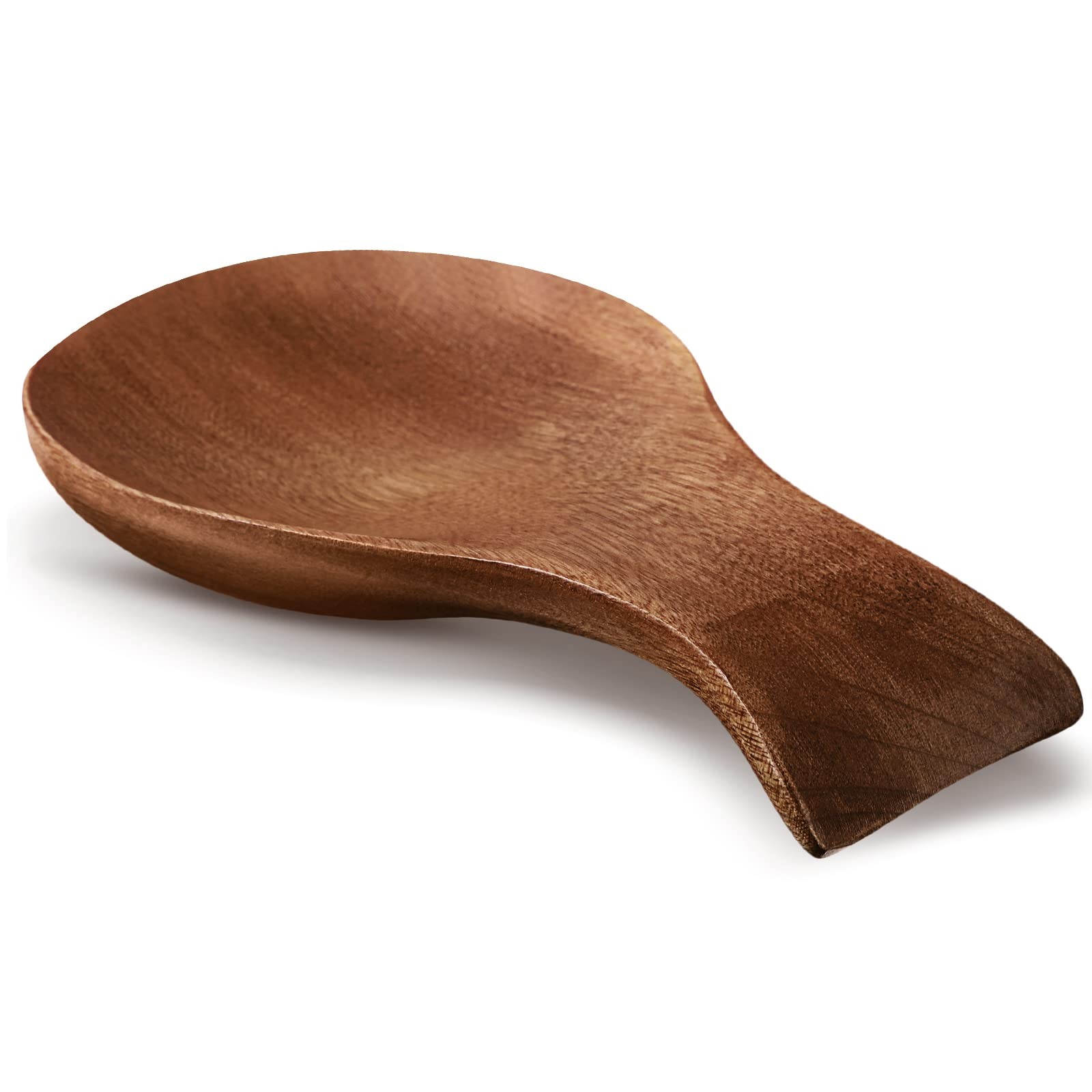 Patelai Acacia Wood Spoon Rest for Stove Top Bamboo Holder for Spatula Rest for
