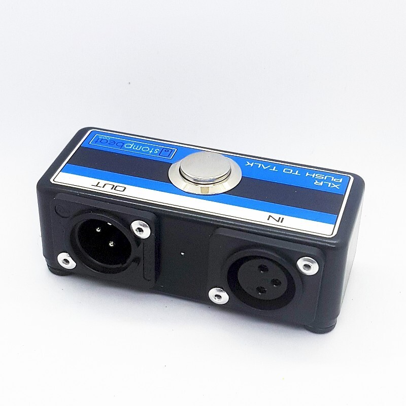 COMPACT XLR PUSH-TO-TALK PTT DESKTOP SWITCH - POPLESS