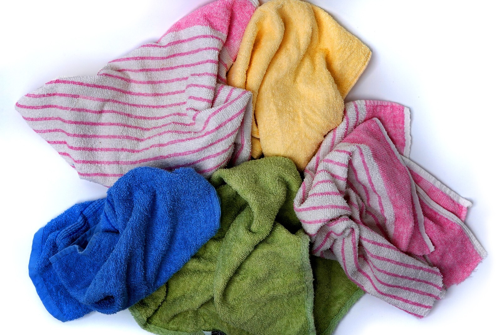 Color Terry Towel 100% Cotton Cleaning Rags-10 lbs. Bag - Multipurpose Cleaning