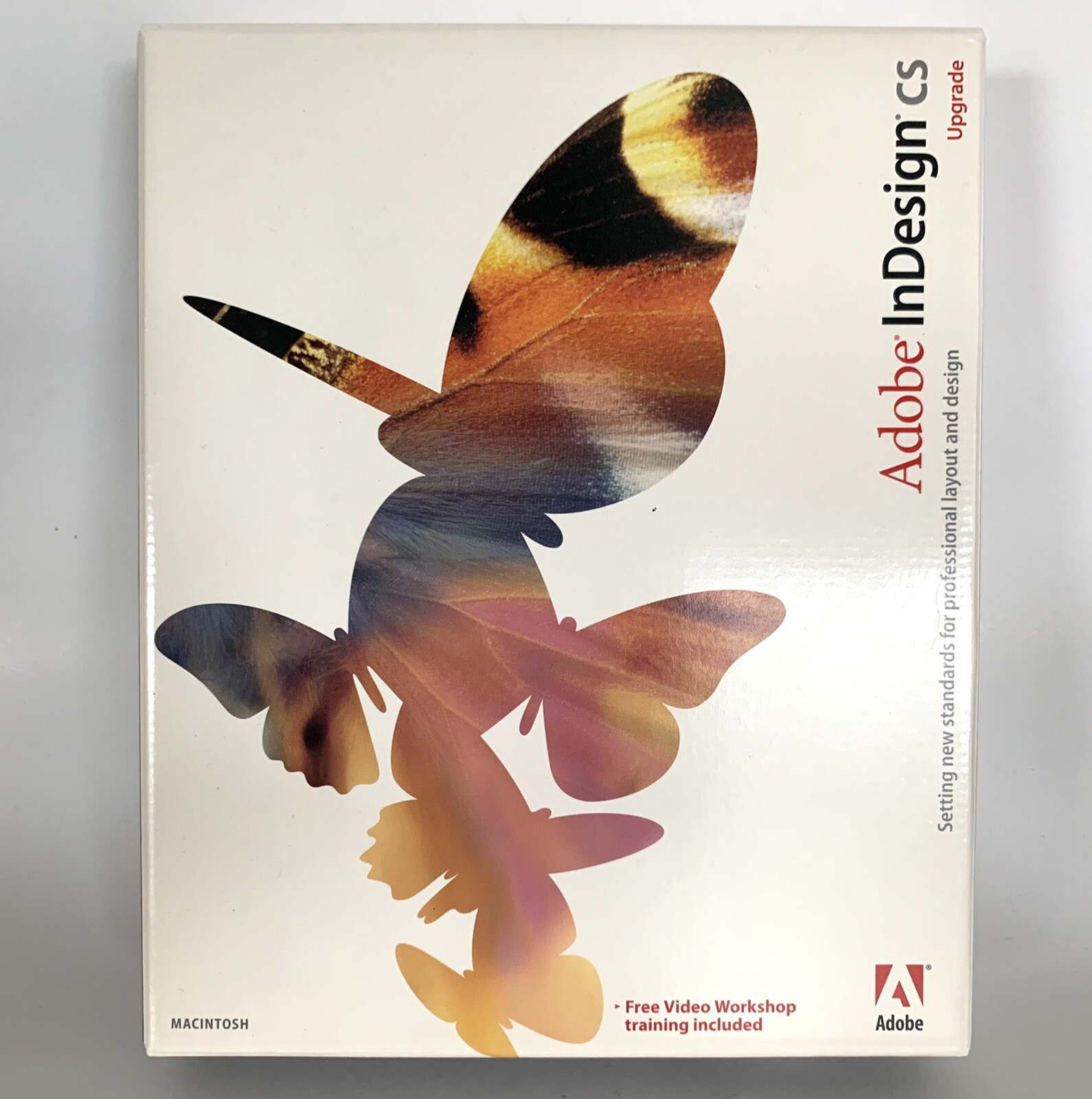 Adobe InDesign CS Upgrade For Mac Original Box W/ Disc Serial # Pre-owned As Is