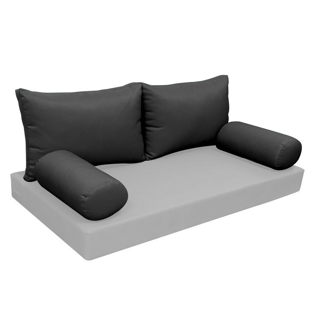 |SLIPCOVER ONLY| S2 Outdoor Bolster Backrest Pillow Covers Knife Edge Twin AD003