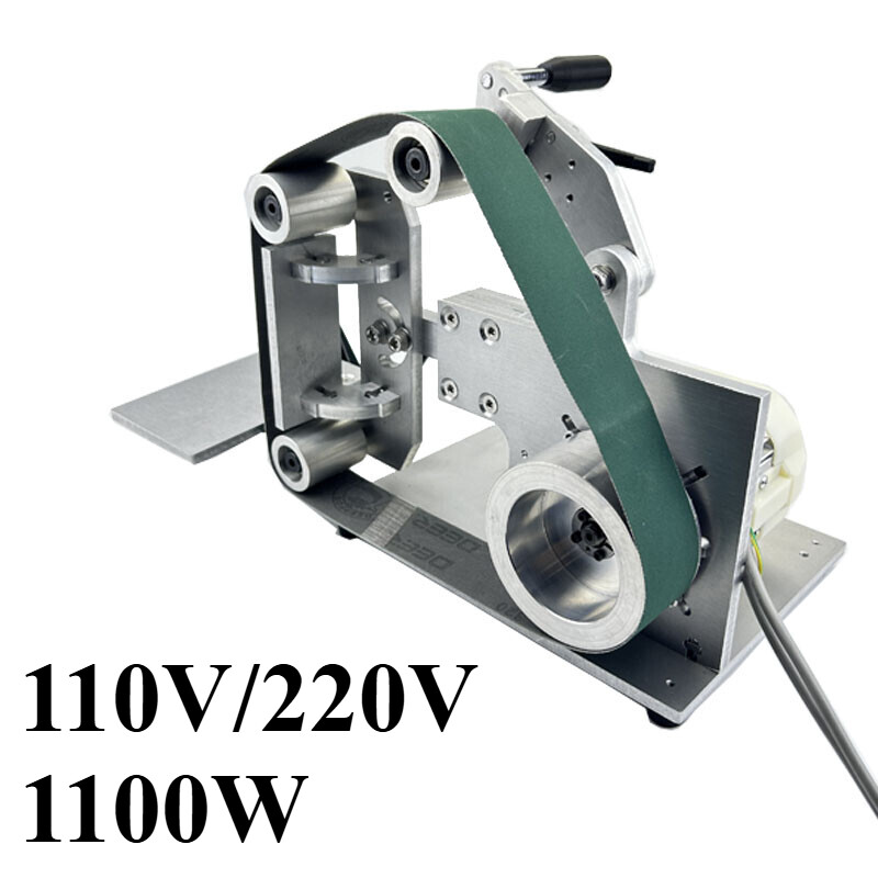 110V/220V Brushless Belt Machine Polishing Grinding Belt Sander 1100W 915x50mm
