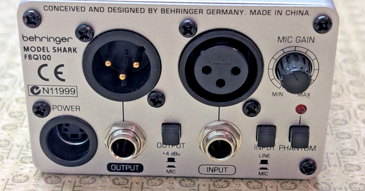BEHRINGER SHARK FBQ100 Automatic Feedback Destroyer August 2016 - 3 Available