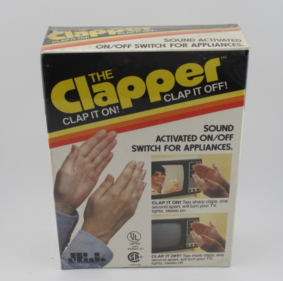 The Clapper Vintage 1984 Original Box + Papers Clap On Clap Off Sealed