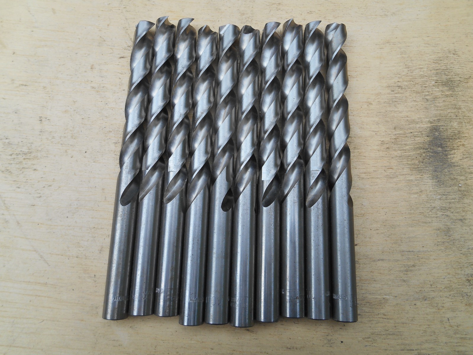 10MM DRILL BIT , TITEX PLUS , VA / HSS , W. GERMANY , LOT OF 10