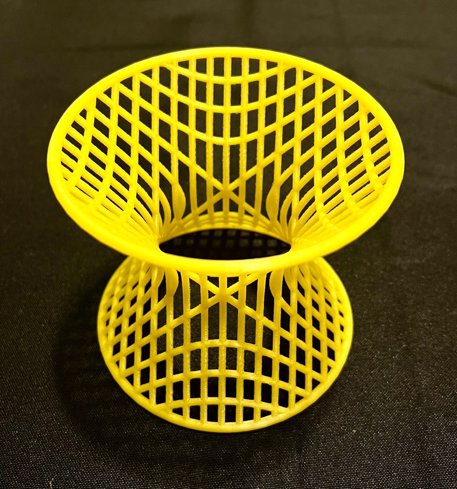 3D-printed Shape: Hyperboloid with Cross Sections -Math Art, Geometric Sculpture
