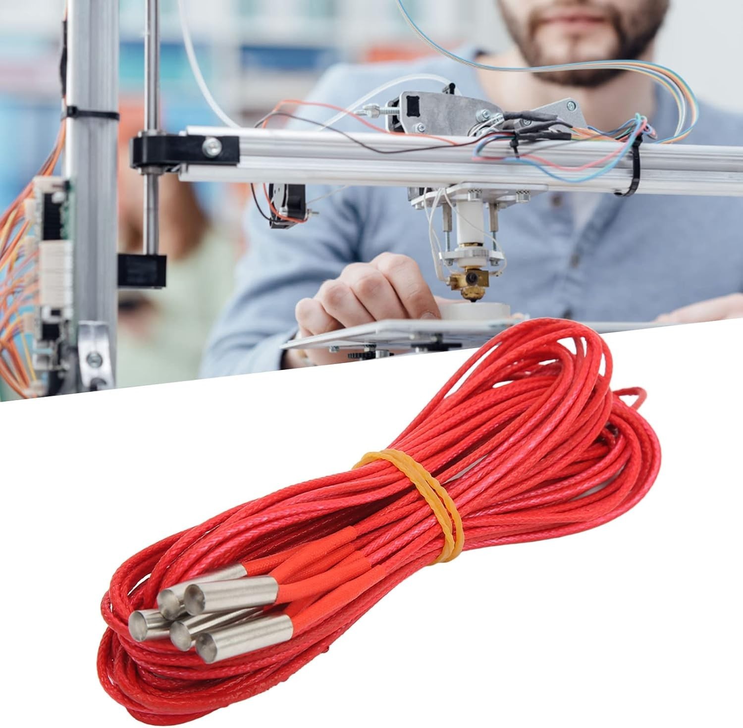 Accessory for 3D Printer, 5Pcs DC 24V 40W Heater Cartridge for 3D Printer CR-10S