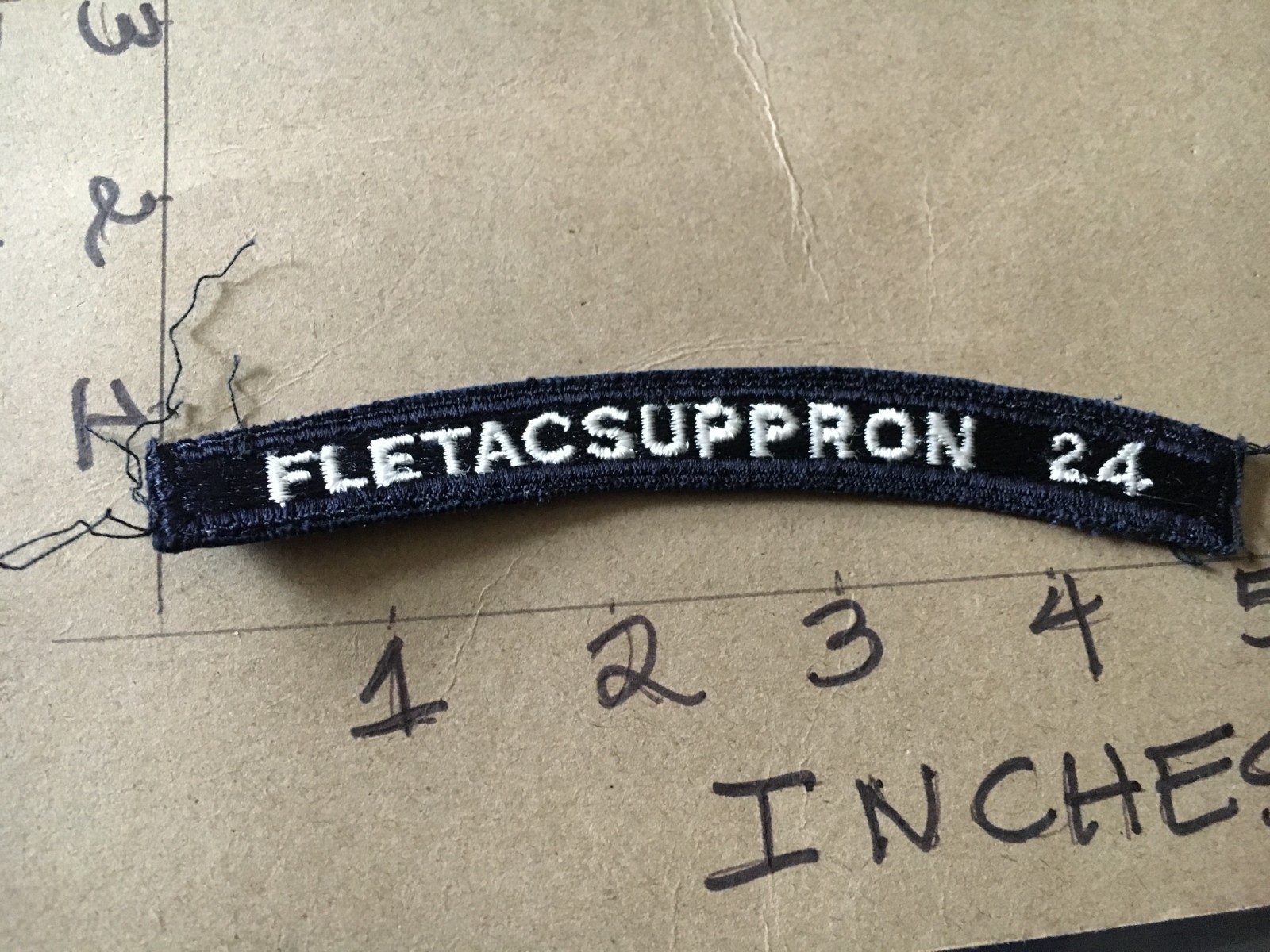 US NAVY SHOULDER STRIP TAB *** rocker *** Patch Fletacsuppron 24