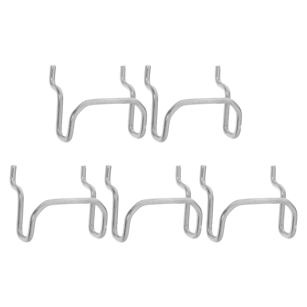 5Pcs Heavy Duty Metal Pegboard Hooks Stainless Steel Durable Peg Board Hangers
