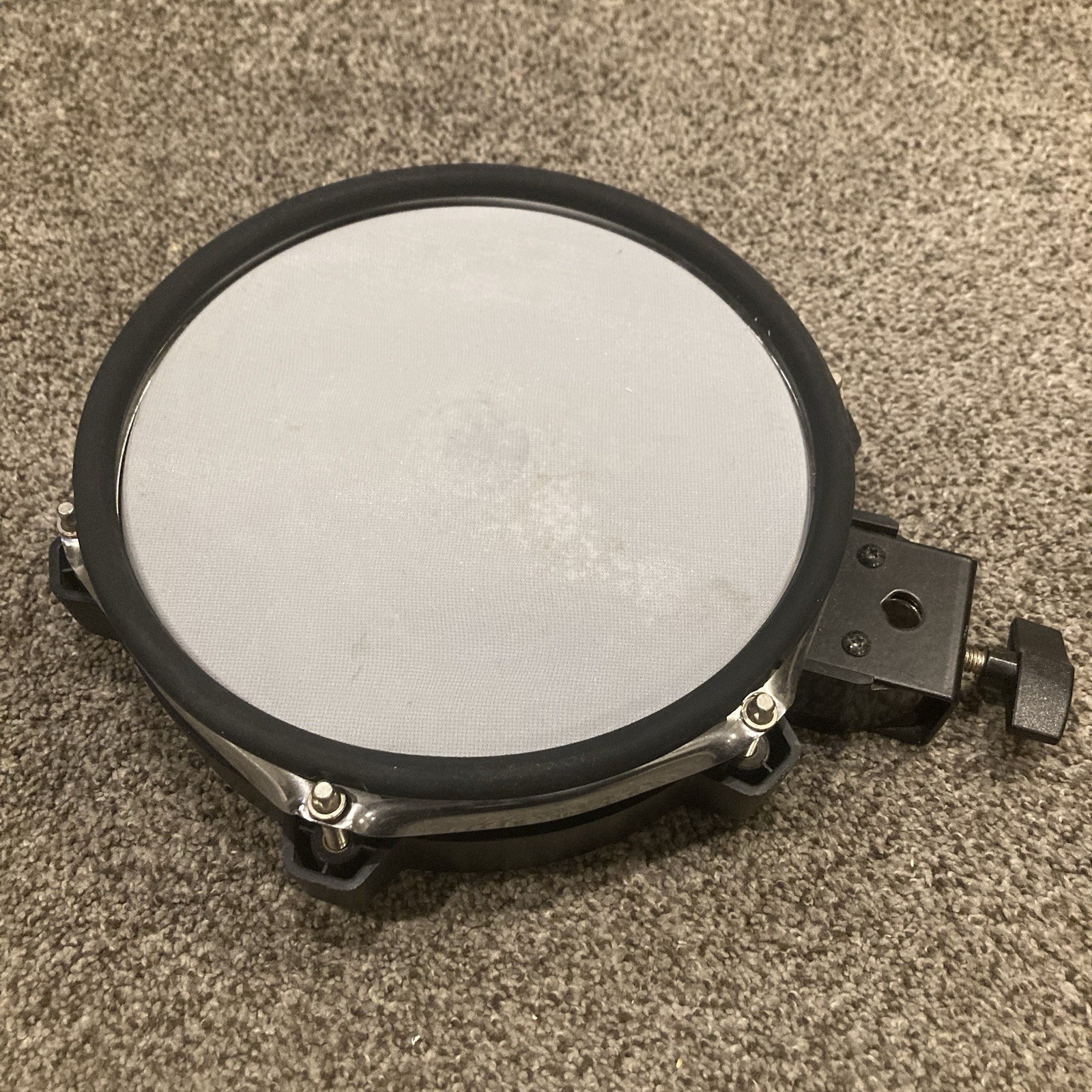 ZHRUNS 8” Mesh Snare Drum Pad Electronic Drum Trigger Dual Zone