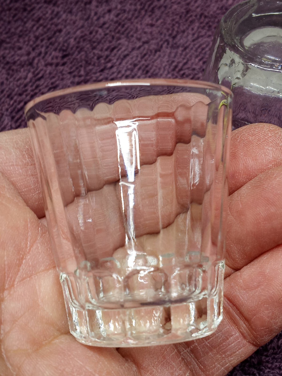 2 Vintage SHOT GLASSES TOOTHPICK HOLDERS