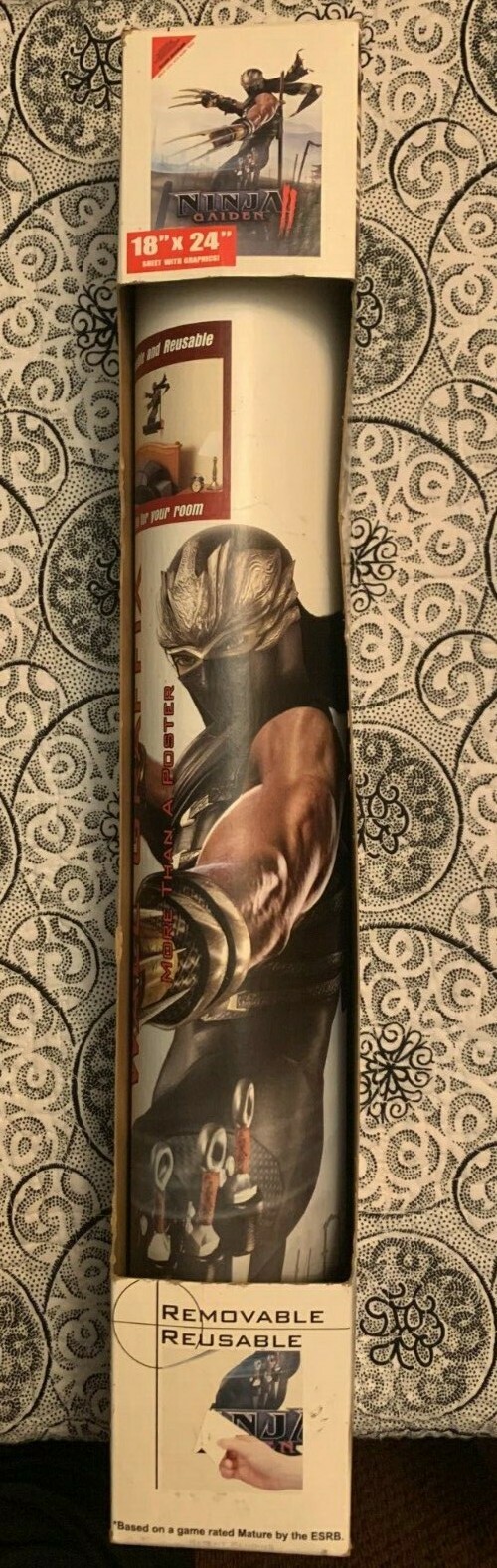 XBOX  360 Team Ninja Gaiden 18 X 24 Vinyl Room Wall Graffix NEW