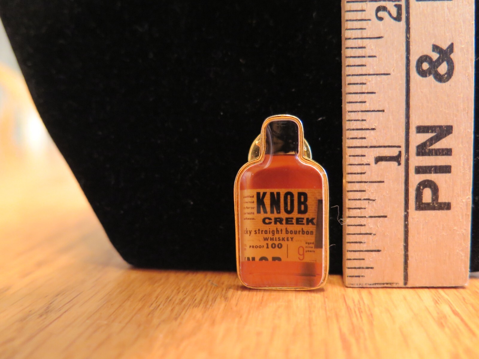 Knob Creek 9 Year Bourbon Bottle Lapel Pin Back