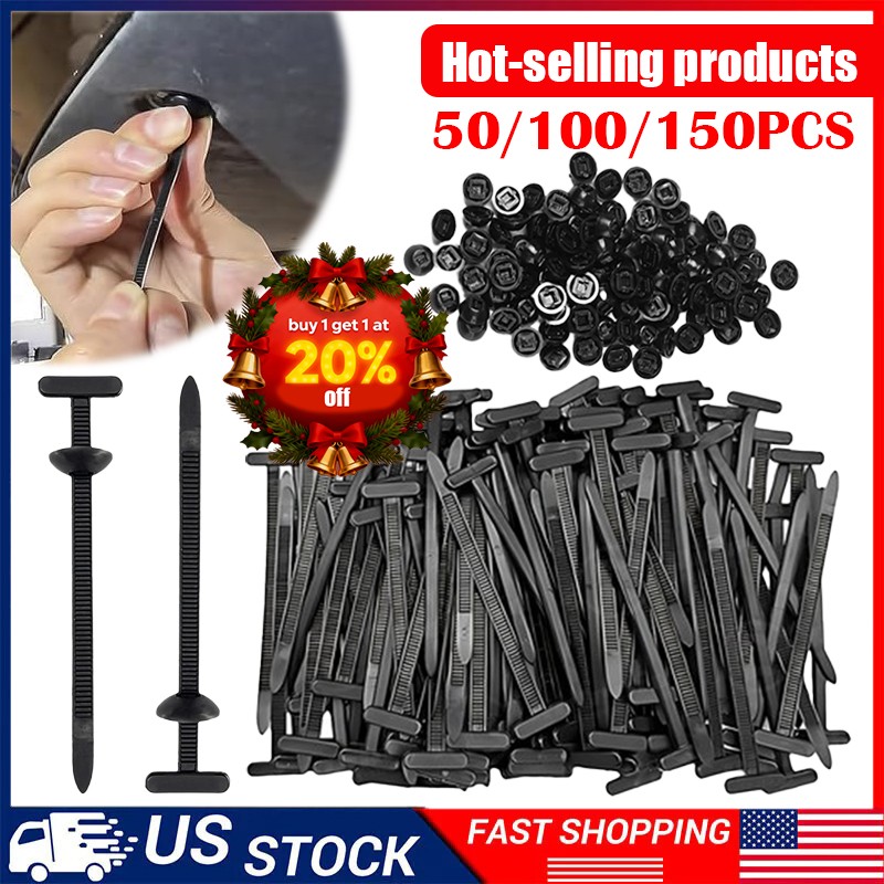 Universal Cable Tie Buckle Self-Locking Nylon Zip Ties Holder NEW