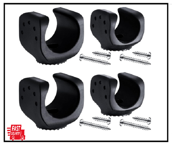 4 Pieces Flashlight Mounting Brackets with Screws Versatile Clip Mount for LED F
