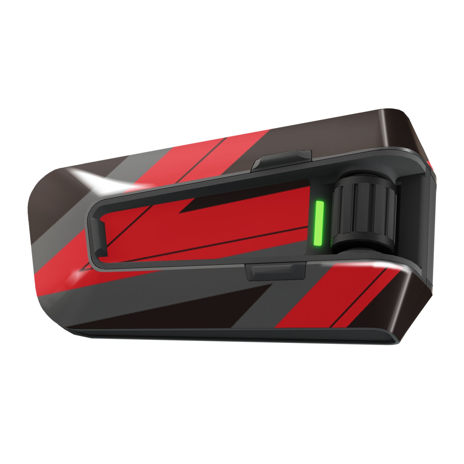 Glossy Vinyl Wrap Sticker Cover x2 SS002 Red S For Cardo Packtalk Edge