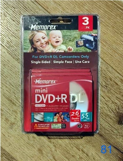 Memorex 3 PK of Mini DVD+R DL - Sealed