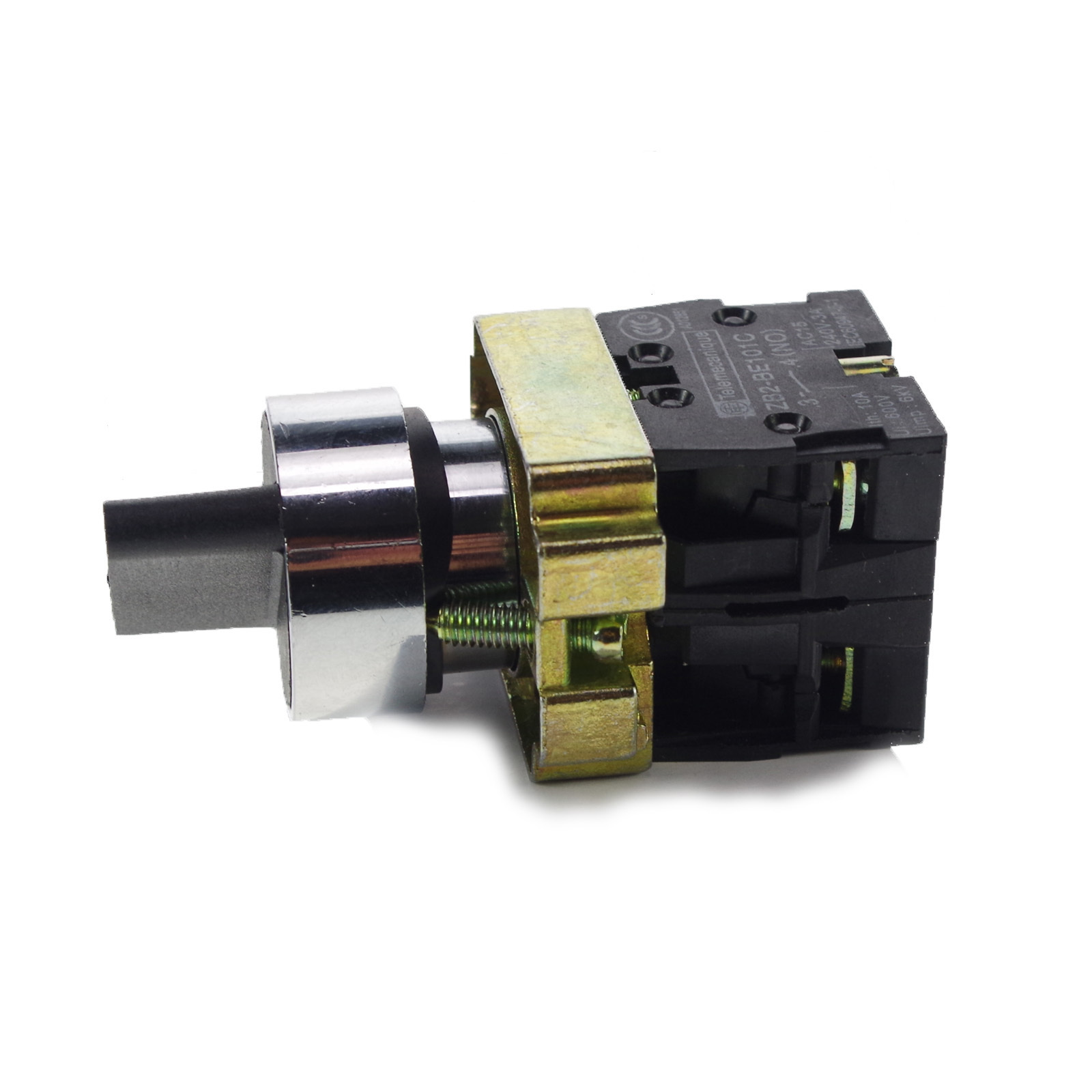 XB2BD25C 1 NO 1 NC 2 Positions Latching Select Selector Switch 22mm Mount