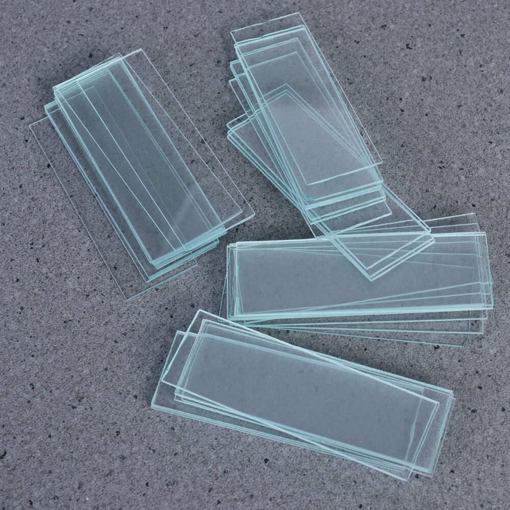 Blank Microscope Slides and Square Cover Glass for for Optical Microscope New