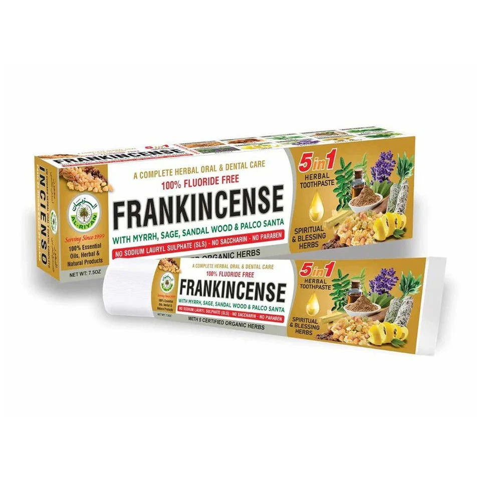 ORGANIC TOOTHPASTE- AL RIYAN Frankincense 100% Natural Fluoride free