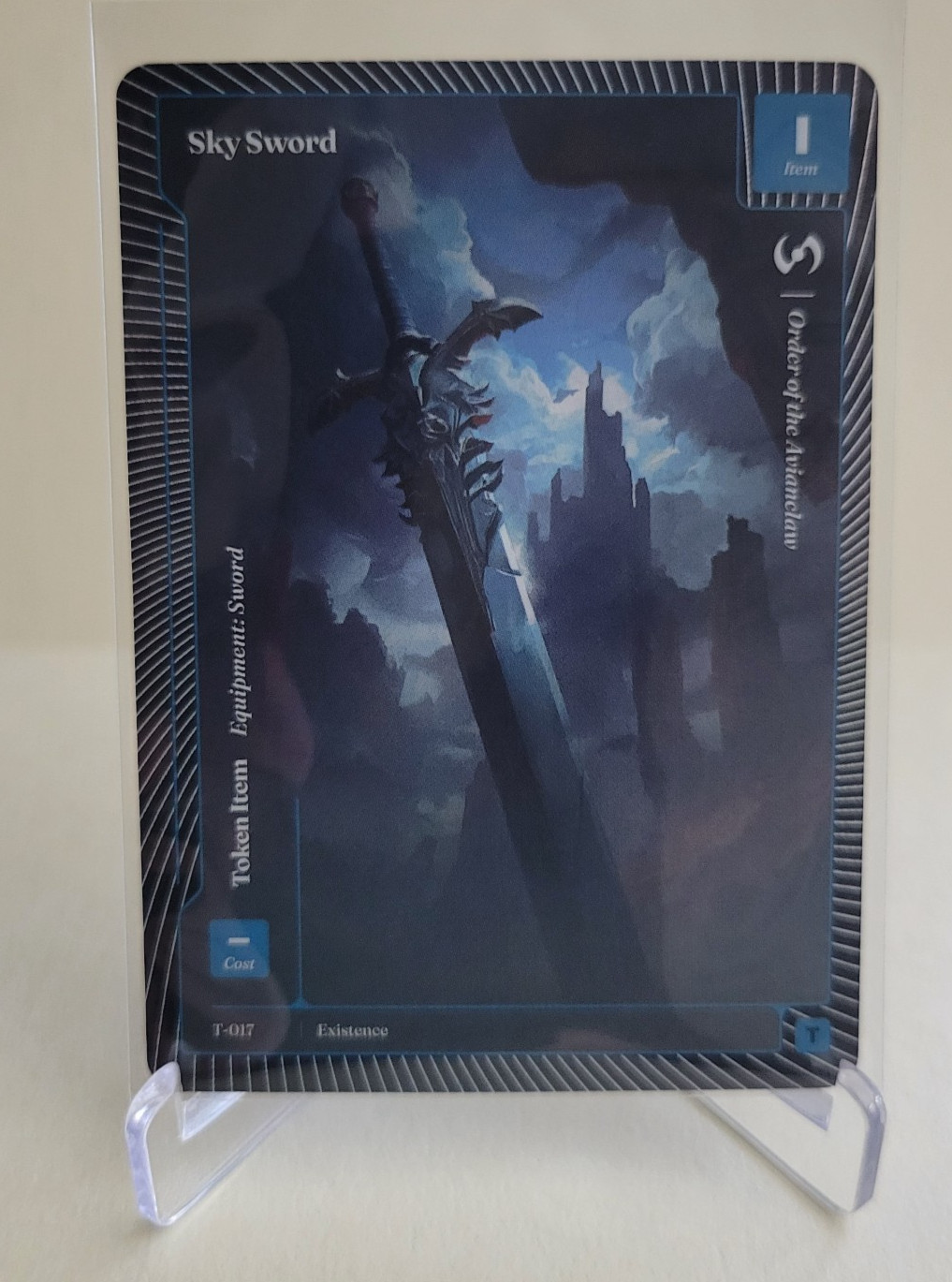 WONDERS OF THE FIRST EXISTENCE SKY SWORD FOIL TOKEN T-017