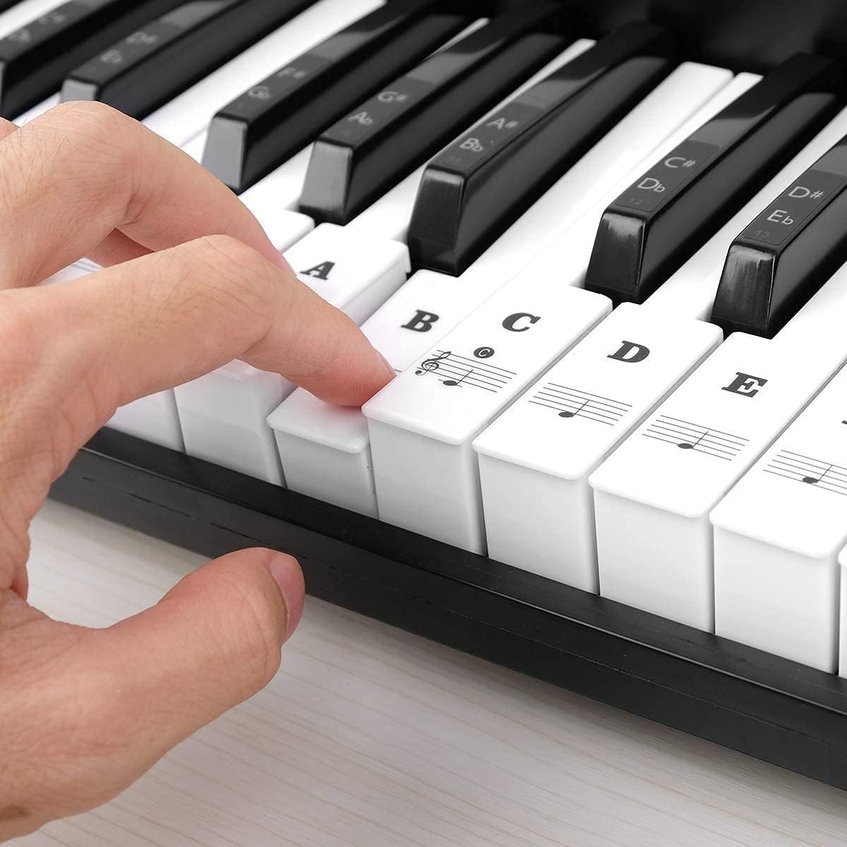 High-Quality Piano Note Stickers for 88 Keys - Perfect Learning Aid for All Ages